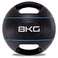 Мяч медицинский медбол 8 кг с двумя ручками Zelart Medicine Ball TA-7827-8
