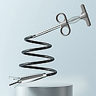 Гнучкий трос для чищення каналізаційних труб від засорів із щупом, Змійка, 60 см / Інструмент для чищення труб, фото 10