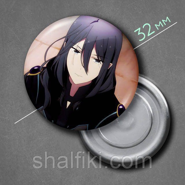 "Шелл Фен Шелл (Сказка о сахарном яблоке / Sugar Apple Fairy Tale)" магнит круглый Ø32 мм, фото 1