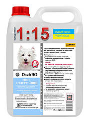 Гіпоалергенний шампунь для собак концентрат 1:15 ДажБО 5 л каністра для грумінга