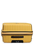 Валіза велика L поліпропілен жовта 76х51х31+5/126л/4.4кг/Snowbal 05103, фото 7