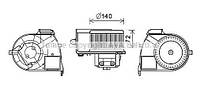 Вентилятор отопителя салона Renault Kangoo I AC+ AVA COOLING RT8617