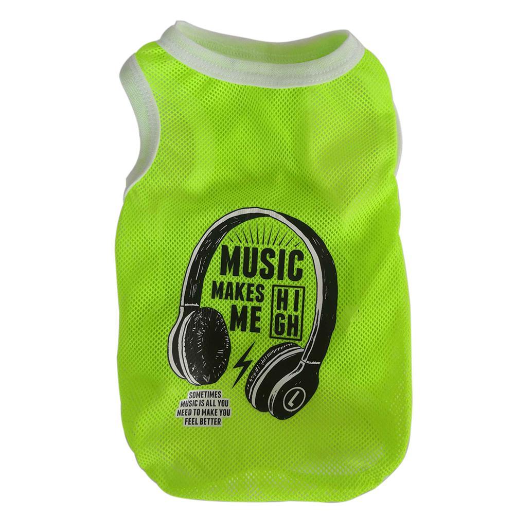 Майка для котів Pet Style "Music" Зелена XS