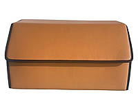 Органайзер в багажник авто светло-коричневый гладкий L (56смХ31смХ29см) сумка в машину AVK
