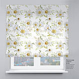 Римська фото штора Ромашки. Безкоштовна доставка. Інд.розмір. Гарантія. Арт. 15-16-2, фото 2