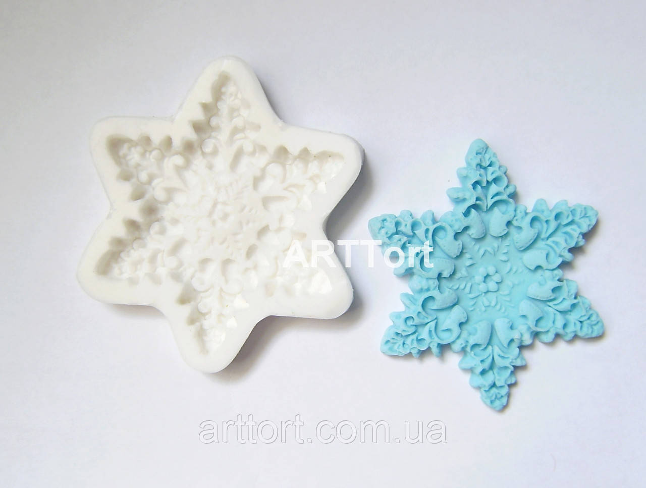 Силіконовий молд Сніжинка, фото 1