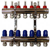 Коллектор "ITAL-therm" на 7 контуров для тёплого пола латунный