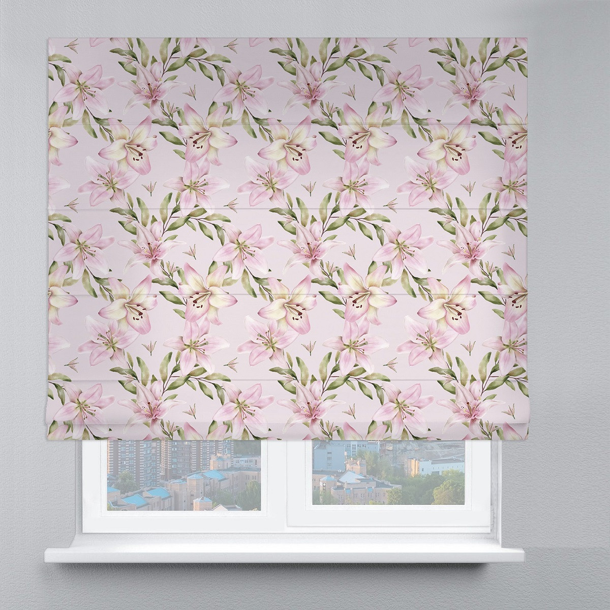 Римська фото штора Лілії. Безкоштовна доставка. Інд.розмір. Гарантія. Арт. 15-16-1, фото 1