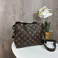 Женская мини сумочка стиль Луи Витон коричневая, сумка для девушек на плечо