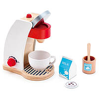 Игрушечная кофеварка Hape E3146 с чашкой и аксессуарами, Time Toys