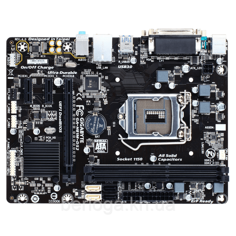 Материнська плата Gigabyte GA-H81M-DS2 Rev 3.0 Refurbished