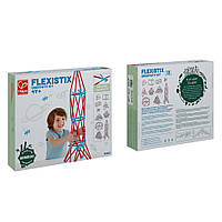 Конструктор Flexistix Креативные фигуры Hape E5565, 133 детали, бамбуковый, Time Toys