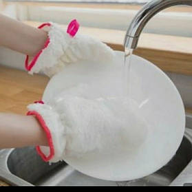 Кухонні рукавички з бамбукового волокна для миття посуду, збирання в будинку 13*23 см 2 шт