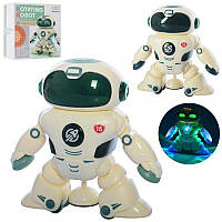 Робот на батарейках интерактивная игрушка игровой со светом игрушечный детский интерактивный mgf