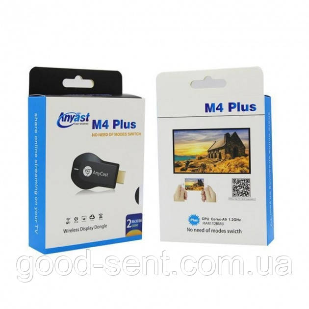 Медиаплеер беспроводной ретранслятор AnyCast M4 Plus TV WiFi HDMI - фото 5 - id-p2106031347