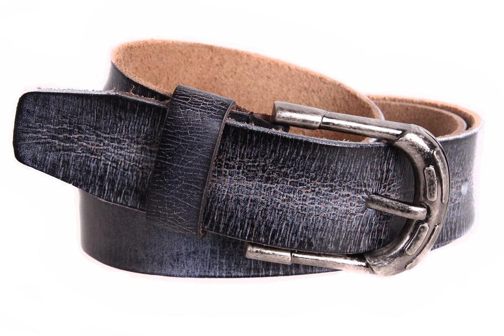 Чоловічий ремінь з натуральної шкіри під джинси 305299 сірий, фото 1