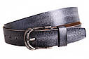 Чоловічий ремінь з натуральної шкіри під джинси 305299 сірий, фото 5