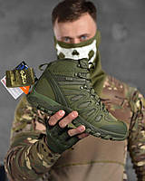 Летние тактические ботинки военные берцы армейские лето олива хаки зеленые текстиль нубук высокие 44