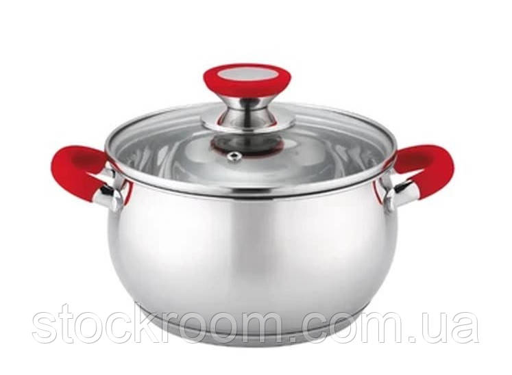 Каструля з кришкою Bohmann BH 2315-22 red (4.6 л Ø22 см)
