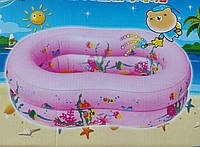 Практичная и удобная надувная ванночка -бассейн, розовый и голубой цвет