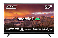 Телевизор 55 2E-55A06L с экраном 4К Ultra HD / Android 11.0