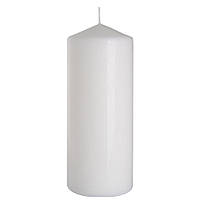 Свеча цилиндр декоративная белая 80*200 мм Bispol