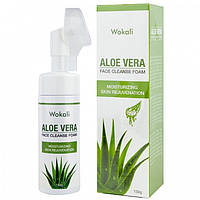 Пенка-мусс для умывания Wokali Aloe Vera Face Cleanse Foam с экстрактом алоэ вера 150 мл