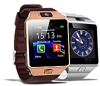Розумний годинник Smart Watch DZ-09 Gold смартгодинник під SIM-картку та SD-картку (Золотий) (b158)! найкращий