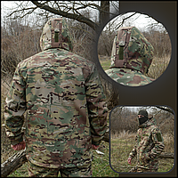 Военная осенняя куртка мультикам soft shell, куртки тактические софтшелл ВСУ, куртка для яхтинга