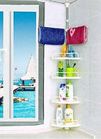 Угловые пластиковые Полки в ванную corner shelf и этажерки для ванных комнат Металлические Полочка mgf