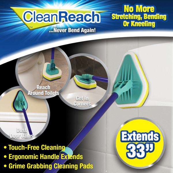 Щетка-швабра Clean Reach с тремя насадками! наилучший - фото 8 - id-p2106097750