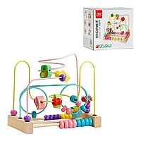 Игра развивающая детская Лабиринт с фруктами 4FUN Game Club Wood