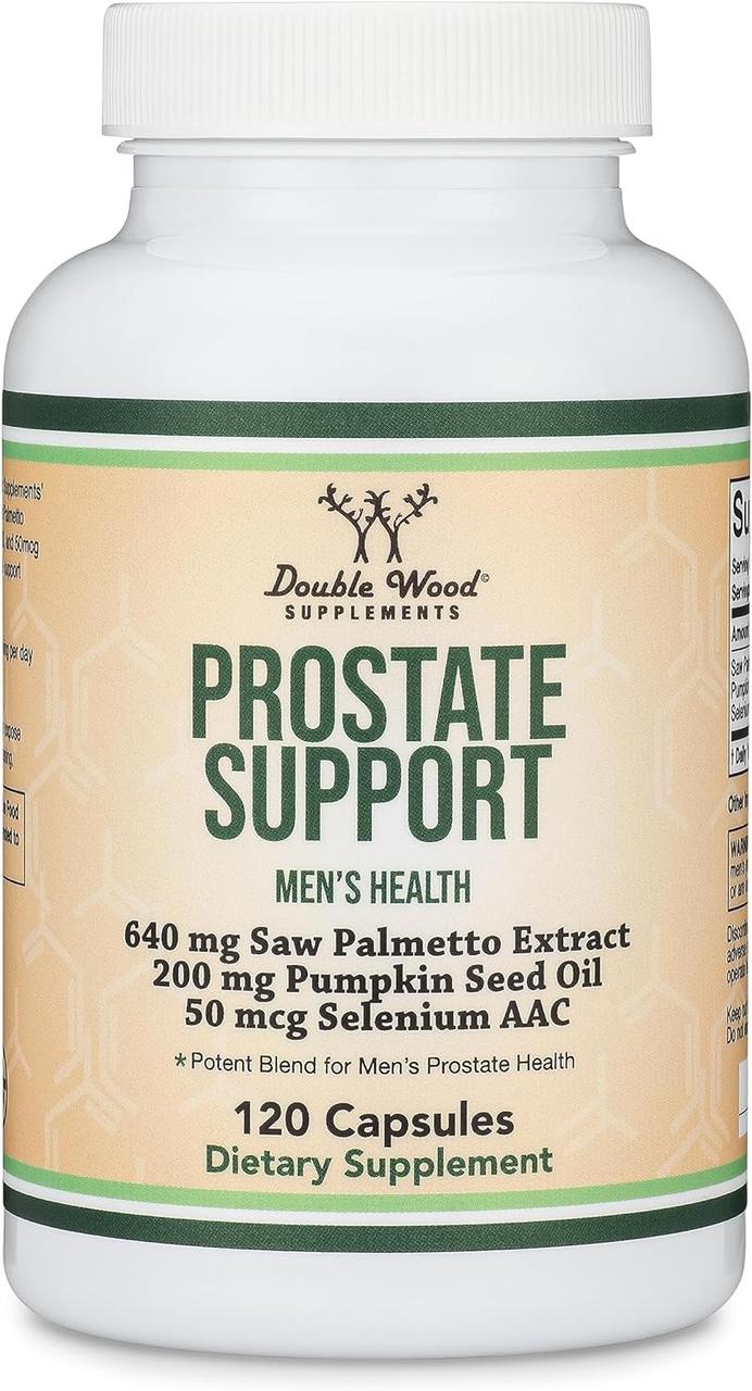 Double Wood Prostate Support Supplement / Підтримка простати з Пальметто 120 капсул