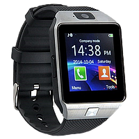 Розумний годинник Smart Watch DZ-09 Grey смарт-годинник під SIM-картку та SD-карту (Сірі) (b167)! найкращий