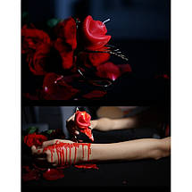 Низькотемпературна свічка Lockink у вигляді троянди, червона, фото 3