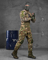 Тактический костюм Мультикам лето военная форма Multicam G3 ubacs хлопок и штаны рип стоп с наколенниками L