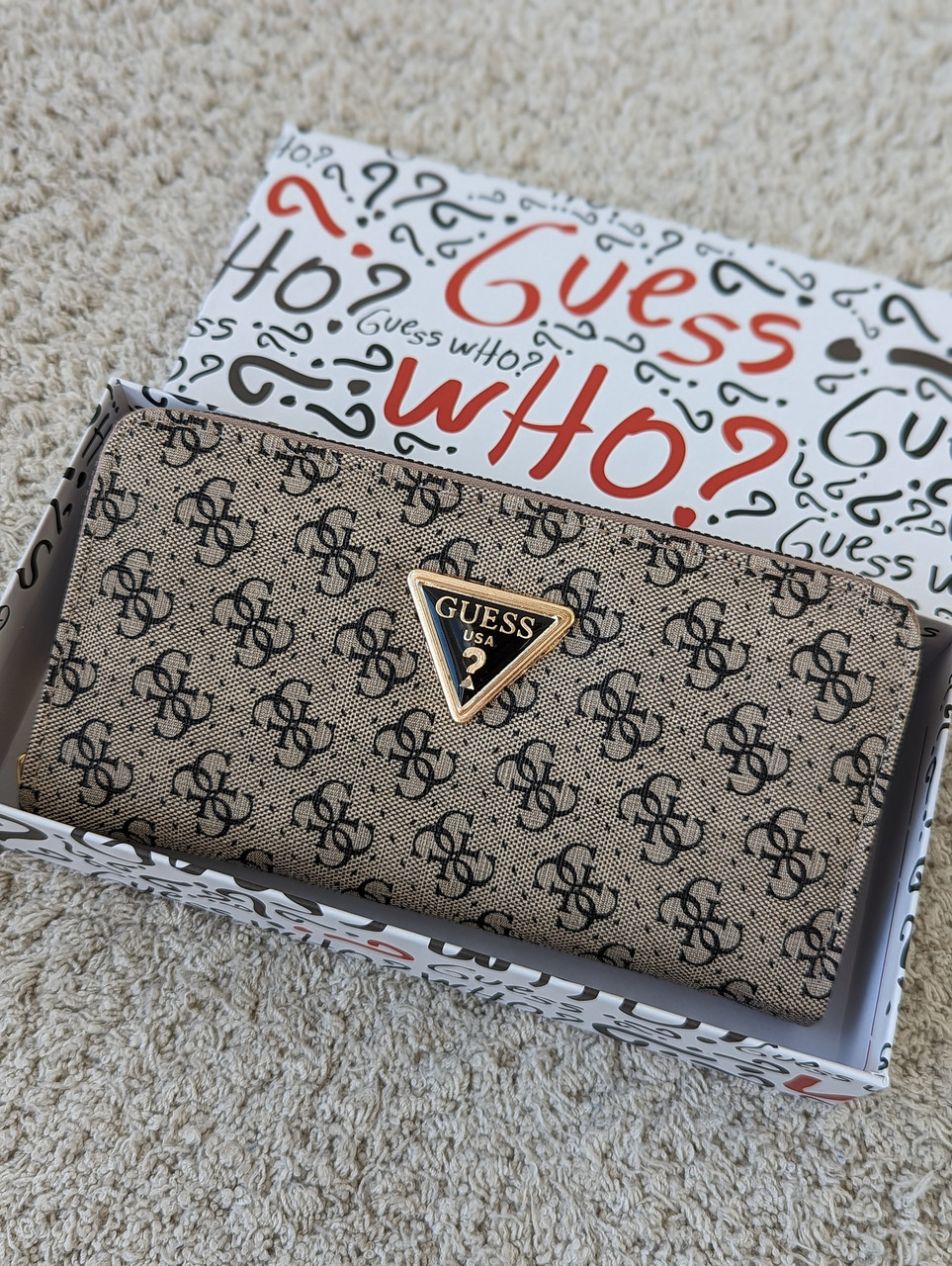Гаманець Guess жіночий Гаманець Гесс сірий