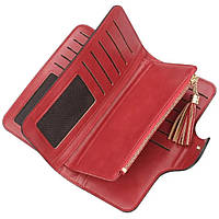 Клатч портмоне кошелек Baellerry N2341, Женский эксклюзивный кошелек, Небольшой кошелек. WF-585 Цвет: красный
