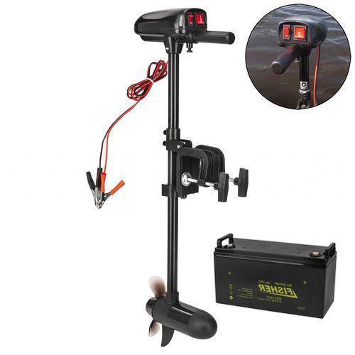 Електромотор для човна Haibo T-18lbs; 12V. 100А/год GEL АКБ. Без З/У. Човновий електромотор Хайбо;