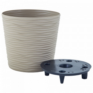 Вазон "Ф'южн" зі вст. низький Алеана d12*11 какао (115086-какао)