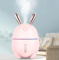 Увлажнитель воздуха и ночник 2в1 Humidifiers Rabbit Розовый