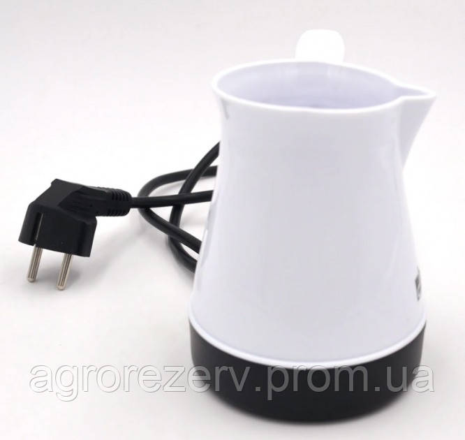Турка електрична, електро турка для кави, електротурка з автовідключенням під час закипання. EI-489 Колір: білий