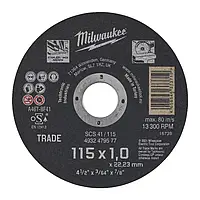 Диск відрізний по металу MILWAUKEE, SCS 41/115x1, діаметр125мм NEW
