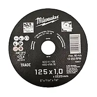 Диск відрізний по металу MILWAUKEE, SCS 41/125x1, діаметр125мм NEW
