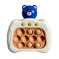 Игрушка антистресс Pop it PRO Bear TEDDY Blue