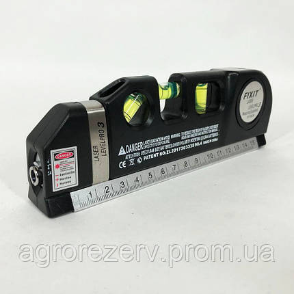 Лазерний рівень Laser Level Pro 3 з RI-205 вбудованою рулеткою, фото 2