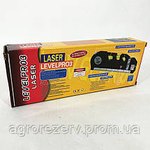 Лазерний рівень Laser Level Pro 3 з RI-205 вбудованою рулеткою, фото 2