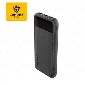 Зовнішній акумулятор Power bank LENYES PX133 10000 Mah батарея заряджання Чорний