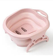 Ванночка-массажер для ухода за стопами ног Foot Bath Massager FB-00082 Розовая