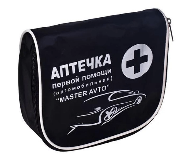 Аптечка автомобільна "Першої допомоги" Майстер авто (23 од.), фото 1